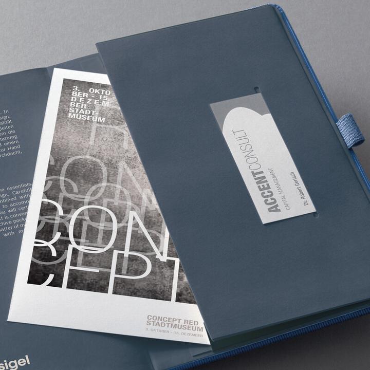 Produktbild Sigel Conceptum CO403 Notizbuch liniert Blau Anzahl der Blätter: 97 DIN A5 hoch (Liniert, Harter Einband)