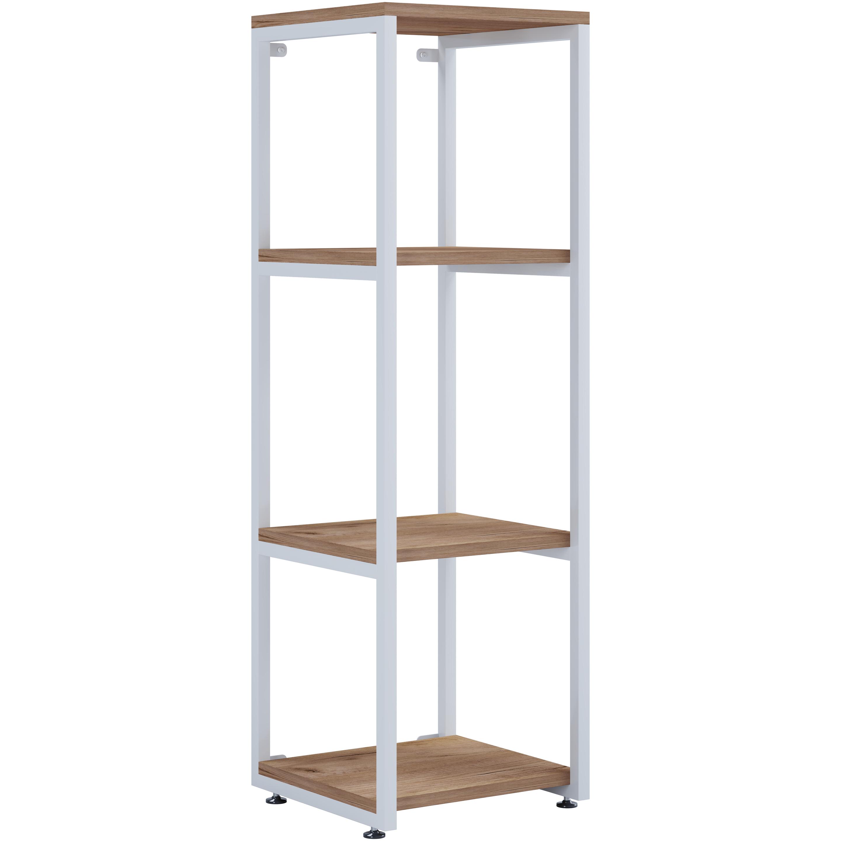 VCM, Badezimmerregal, Badmöbel Hochschrank Bad Regal Bitila L (112 x 35 x 35 cm)