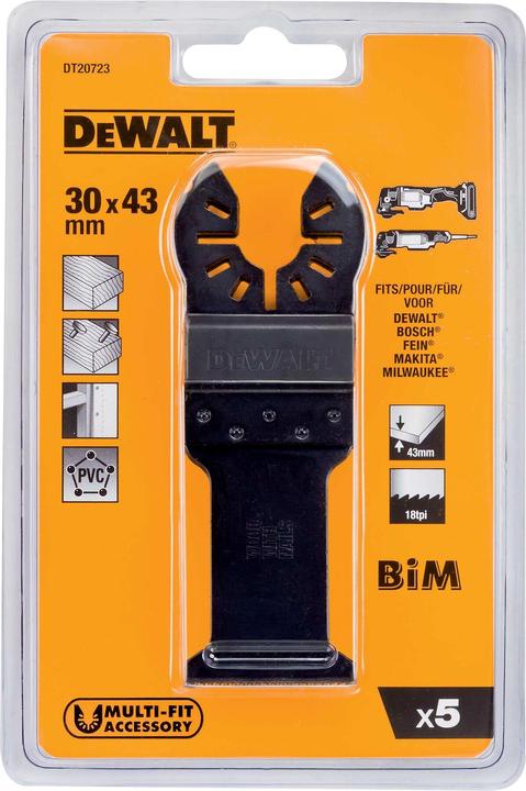 Actual product image DeWalt DT20723QZ Multifunction Tool Accessories Saw Blade