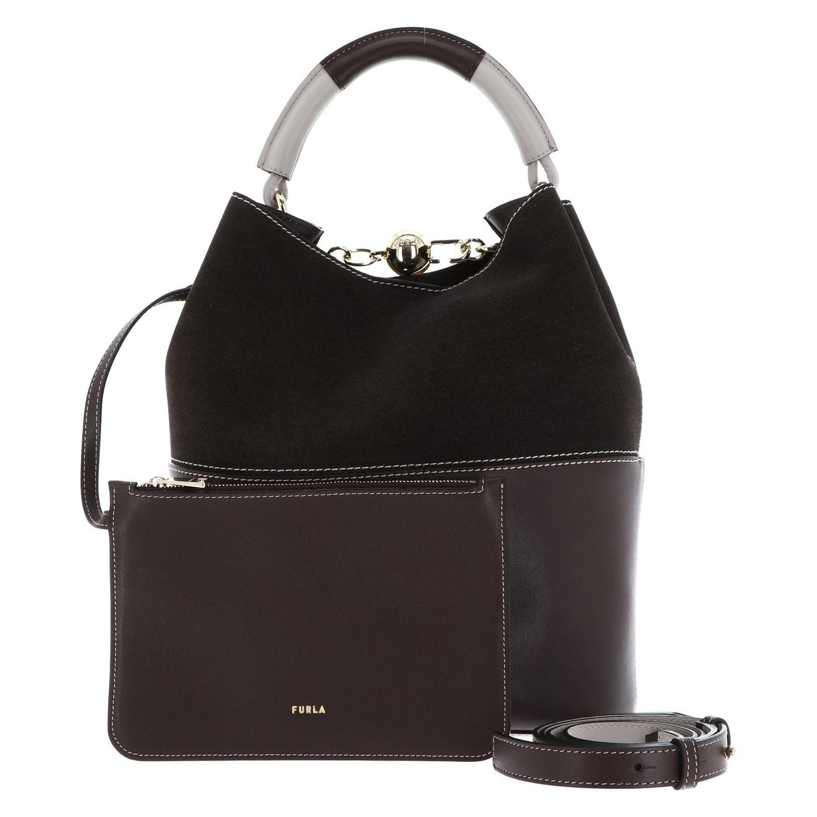 Furla, Damen, Handtasche, Sfera Bucket Bag 26, Braun