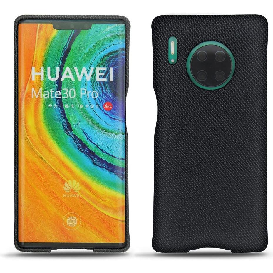 Noreve Lederschutzhülle (Huawei Mate 30 Pro), Smartphone Hülle, Schwarz