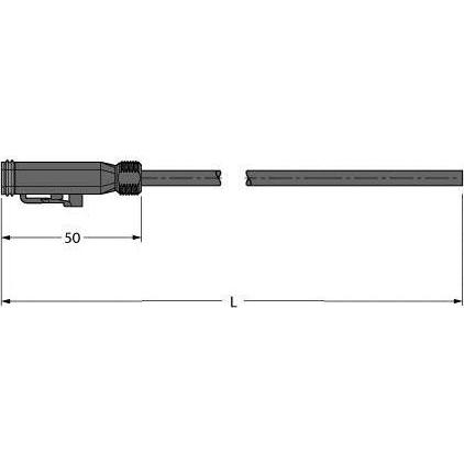 Turck Connettore valvola Deutsch DT06 Cavo di collegamento DT06-2SG-S-2/TXL, Cavo + Spina elettrica, Nero