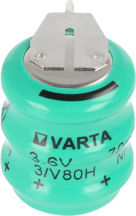Produktbild Varta 3/V80H Säule 3,6 Volt 70mAh mit 1er Print Kontakt auf +/- 3/V65HT (1 Stk., 70 mAh, Ladegerät inkl. Akku)