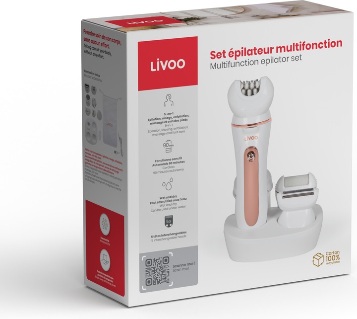 Produktbild Livoo Multifunktions-Epilierer-Set