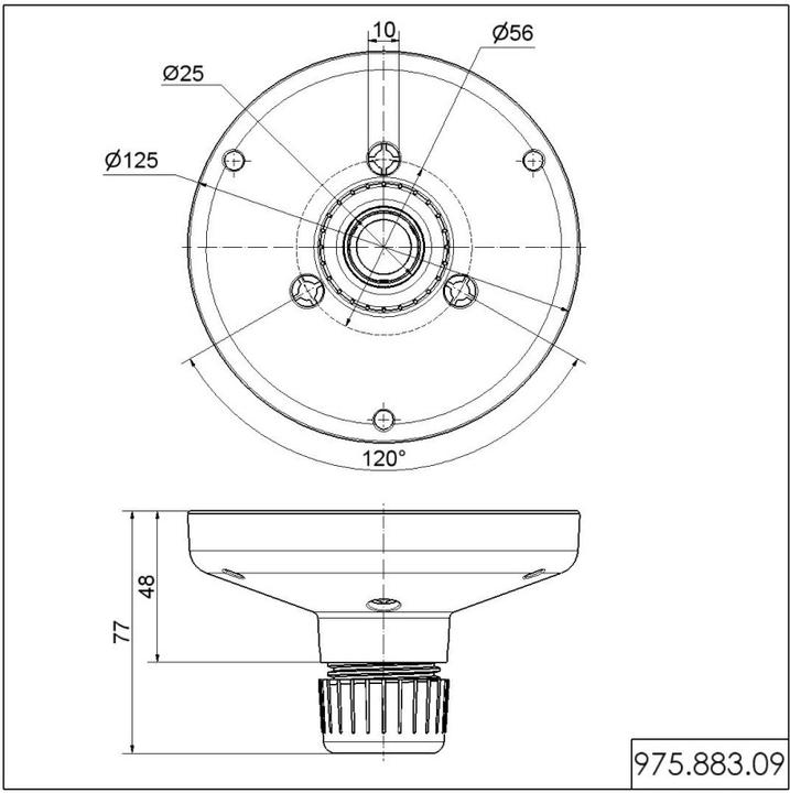 Produktbild Werma Adapter Rohrmontage 250 x 77