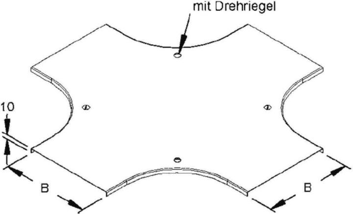 Actual product image Niedax NIE RKSDV 100 cover for crossing, width 104 mm