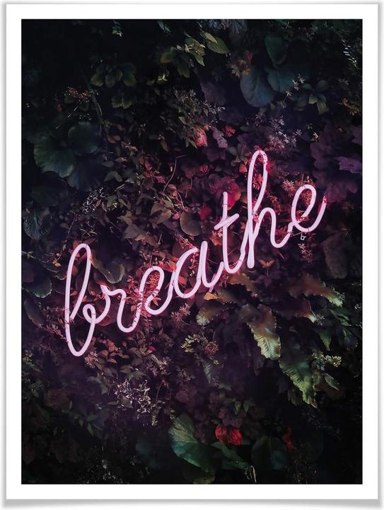 Image du produit Trenddeko enseigne lumineuse : Respire (40 x 50 cm)