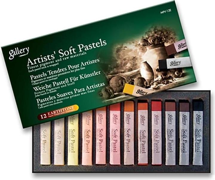 Immagine prodotto Mungo Künstler-Trockenölpastelle 12 Stück Sepia MUNGYO (12x)