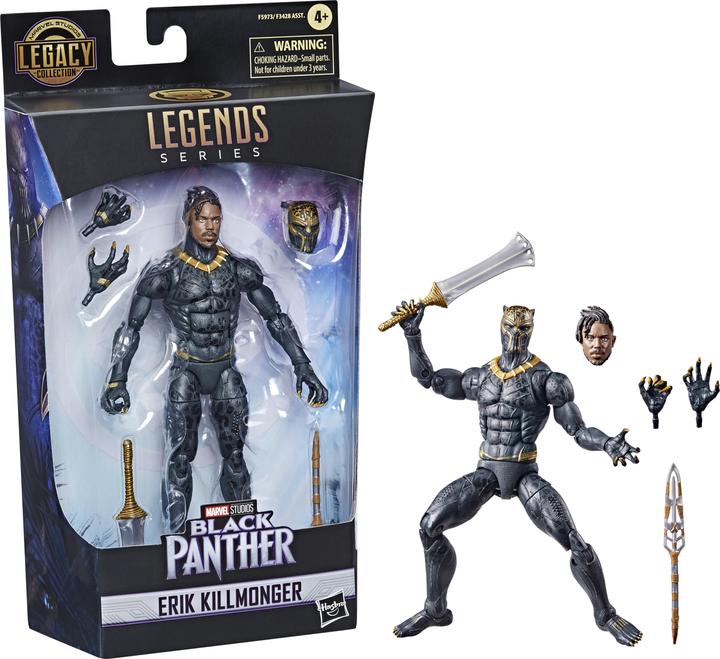 Marvel Legends Black Panther: Erik Killmonger – Action Figure Da 15 Cm Ispirata Al Film