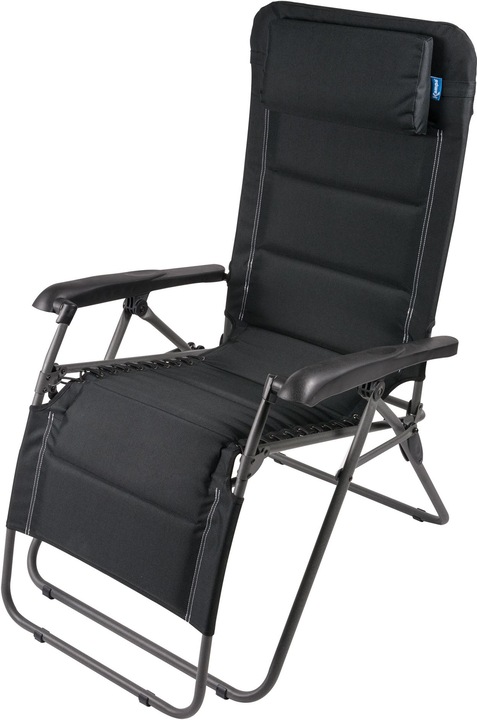 Actual product image Kampa Camping Lounger Serene Firenze Black