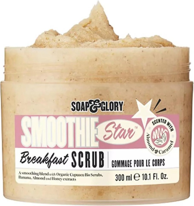 Soap & Glory Smoothie Star Breakfast Scrub Almond Sugar Vanilla Scent 300ml (300 ml)