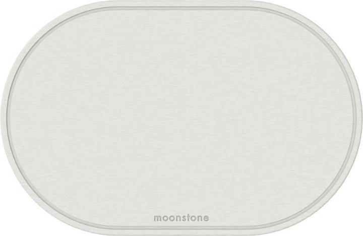 Moonstone Badematte Aurora weiss aus Kieselgur (60 x 39 cm)