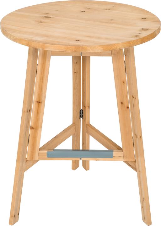 Immagine prodotto tectake Tavolo da bar in legno massiccio (Ø 79 x 110 cm)