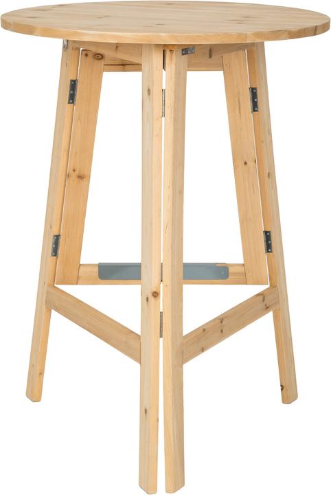 Immagine prodotto tectake Tavolo da bar in legno massiccio (Ø 79 x 110 cm)