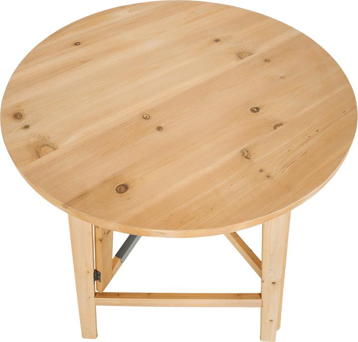 Immagine prodotto tectake Tavolo da bar in legno massiccio (Ø 79 x 110 cm)