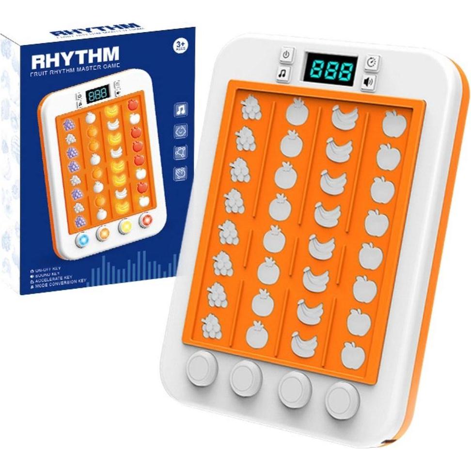 Lean Toys Elektronisches Spiel Fruits of Light Sound Pink