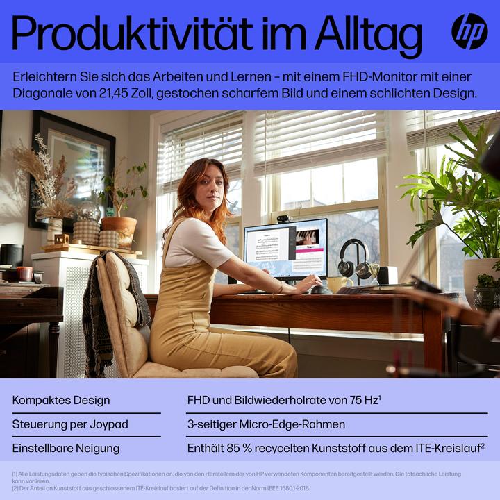 Produktbild HP V22v G5 (1920 x 1080 Pixel, 21.45")
