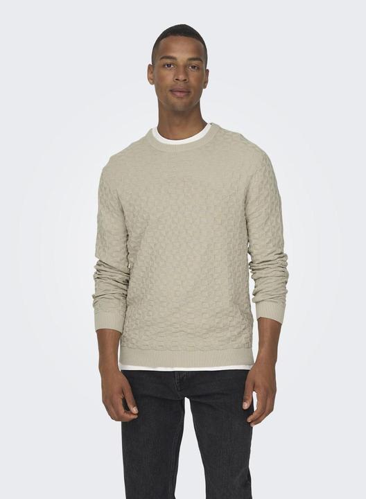 Produktbild Only & Sons Onskalle Reg 12 Struc Crew Knit Noos (S)