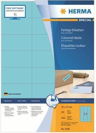 Actual product image HERMA Coloured labels A4