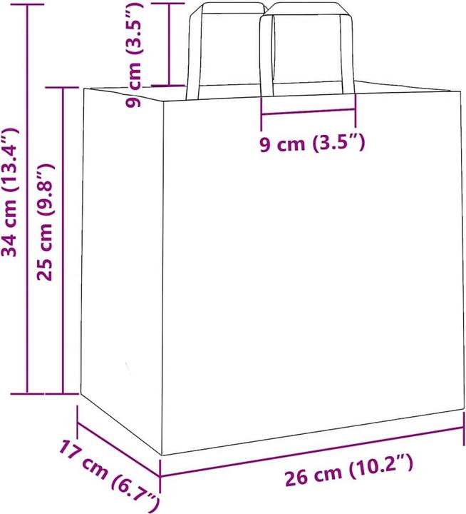 Produktbild vidaXL Philbert (Geschenktüte, 250 x)