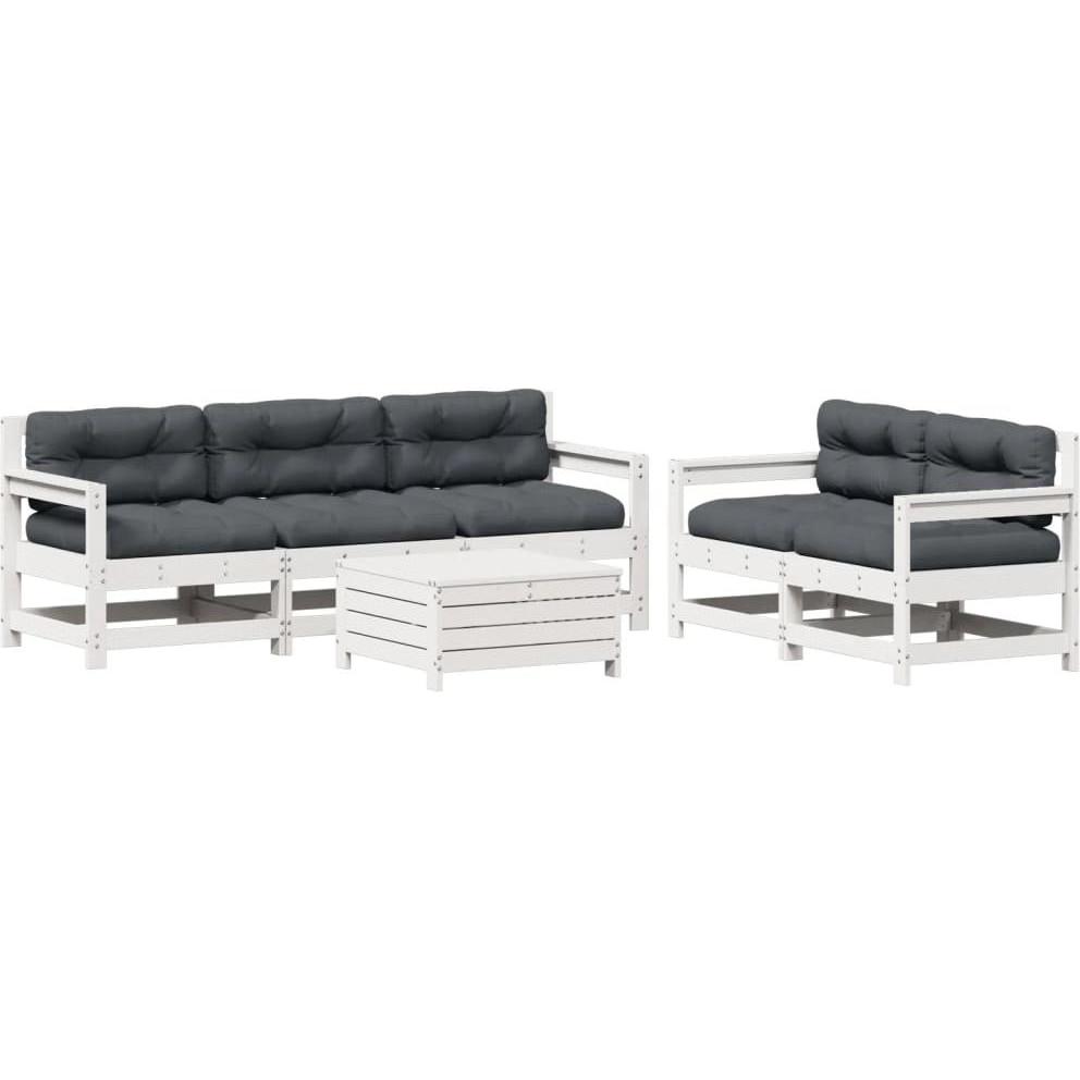 VidaXL, Gartenlounge, 10-tlg. Garten-Lounge-Set mit Kissen