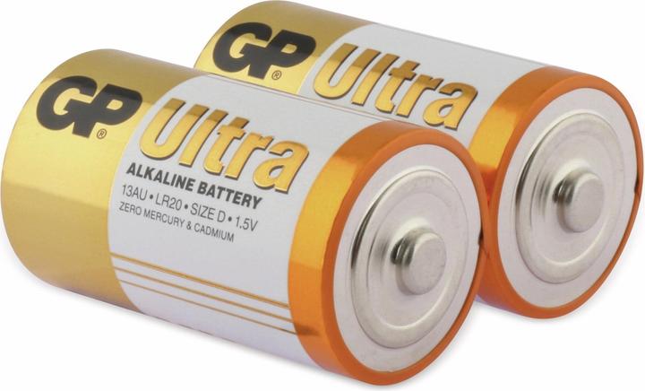 Produktbild GP Batteries Ultra Alkaline Mono (2 Stk., D)