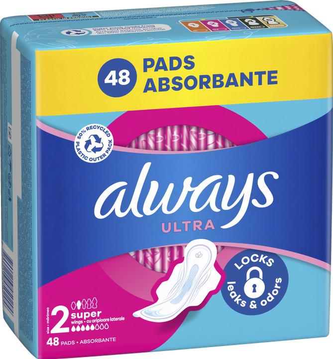 Always Ultra Pads Long Wing 48CT