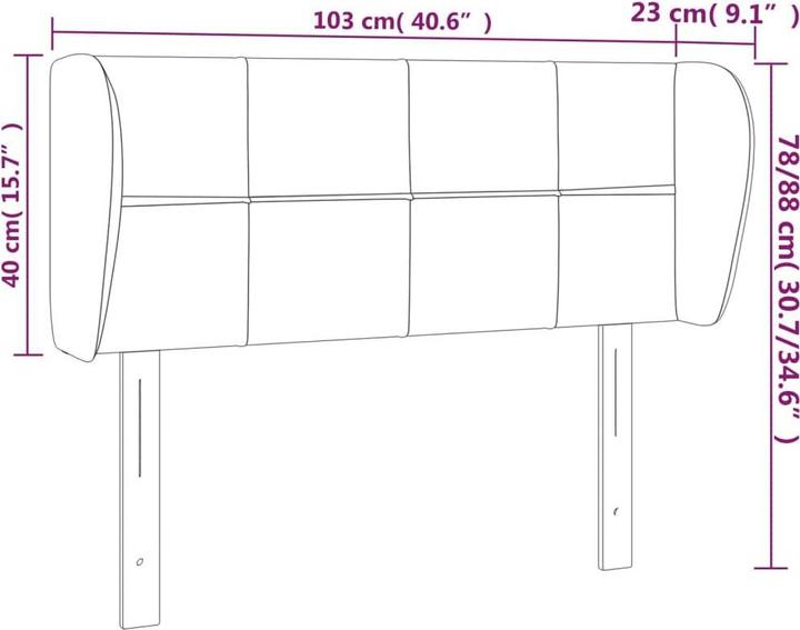 Image du produit vidaXL Kopfteil (103 x 23 x 88 cm)