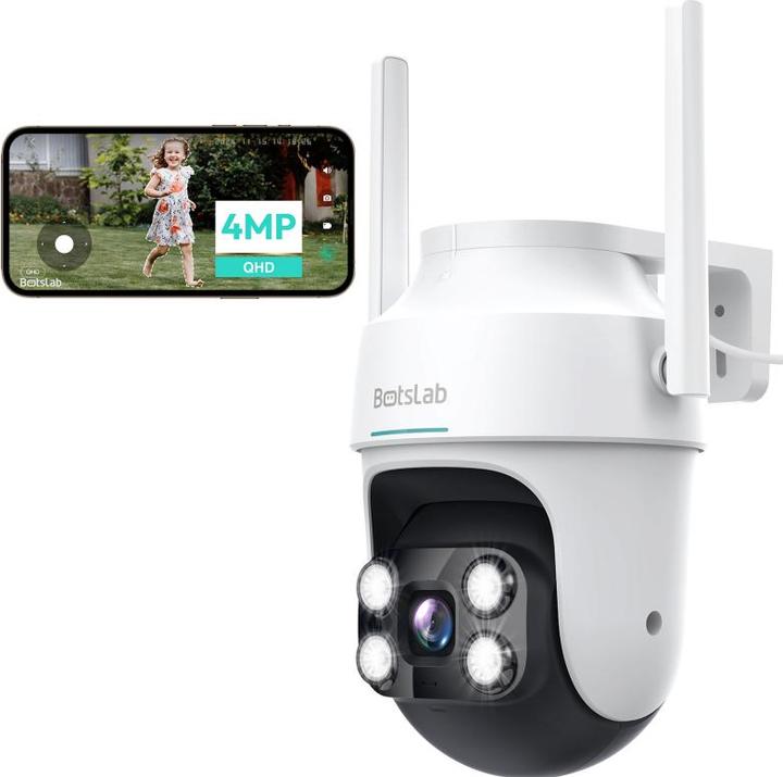 Image du produit Botslab Extérieur Pan / Tilt, Multi-scènes AI reconnaissance, 360° Smart Tracking, Large Aperture Lens, C