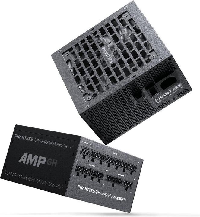 Immagine prodotto Phanteks AMP GH 1200W 80 PLUS Platinum Netzteil, PCIe 5.1, ATX 3.1 - 1.200 Watt, schwarz (1200 W)