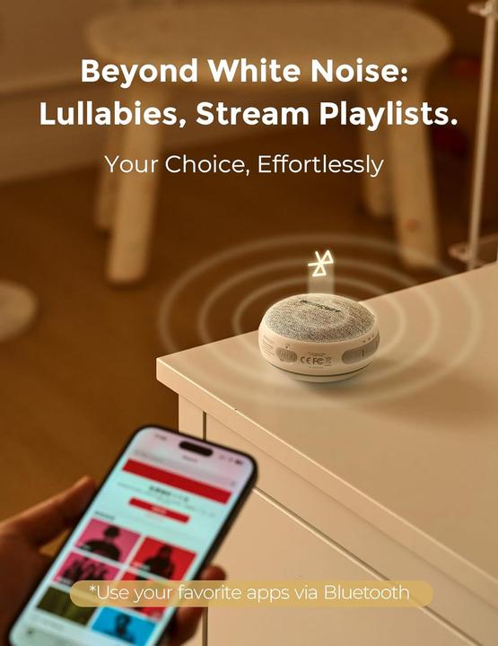 Immagine prodotto Momcozy Tragbare Soundmaschine Mit Nachtlicht