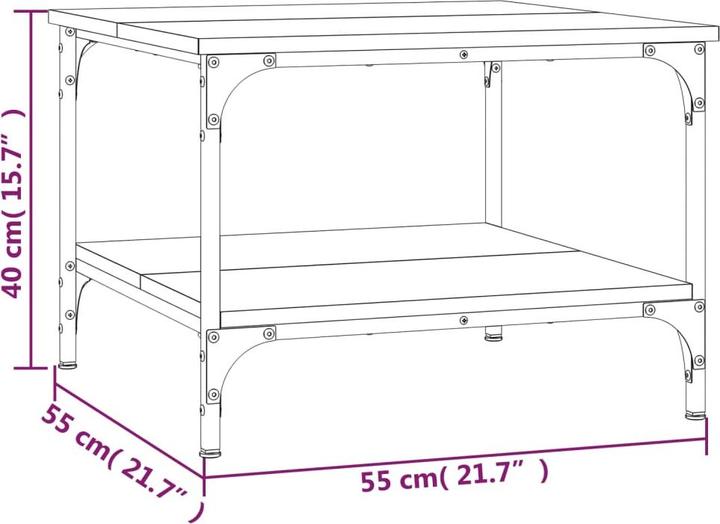 Image du produit vidaXL Couchtisch (55 x 55 x 40 cm)
