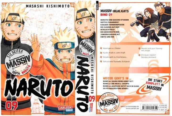 Actual product image Naruto Massiv 9 (German, Masashi Kishimoto, 2018)