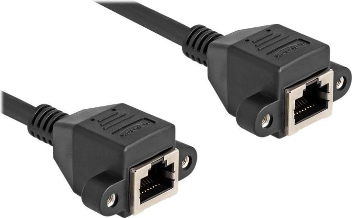 Actual product image Delock RJ50 extension cable socket to socket S/FTP 3 m black (S/FTP, 3 m)