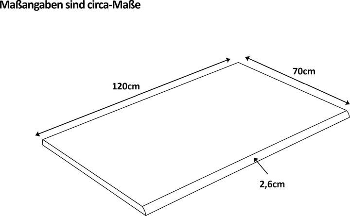 Image du produit SAM BRASILEIRO Baumkante massiv Akazie (120 x 70 cm)