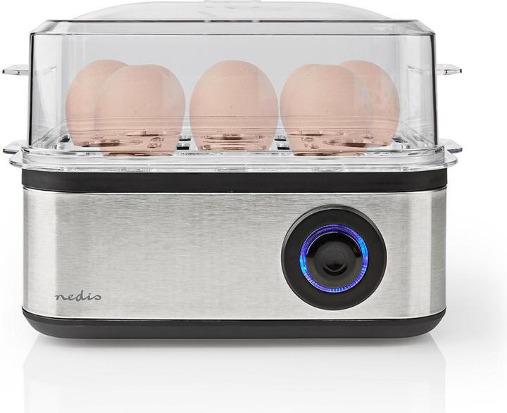 Actual product image Nedis KAEB130EAL - Vařič na Vejce | 8 ks | 3 fáze | miska | 500 Wattů