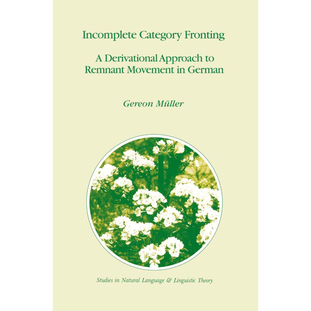 Incomplete Category Fronting, Fachbücher von Gereon Müller