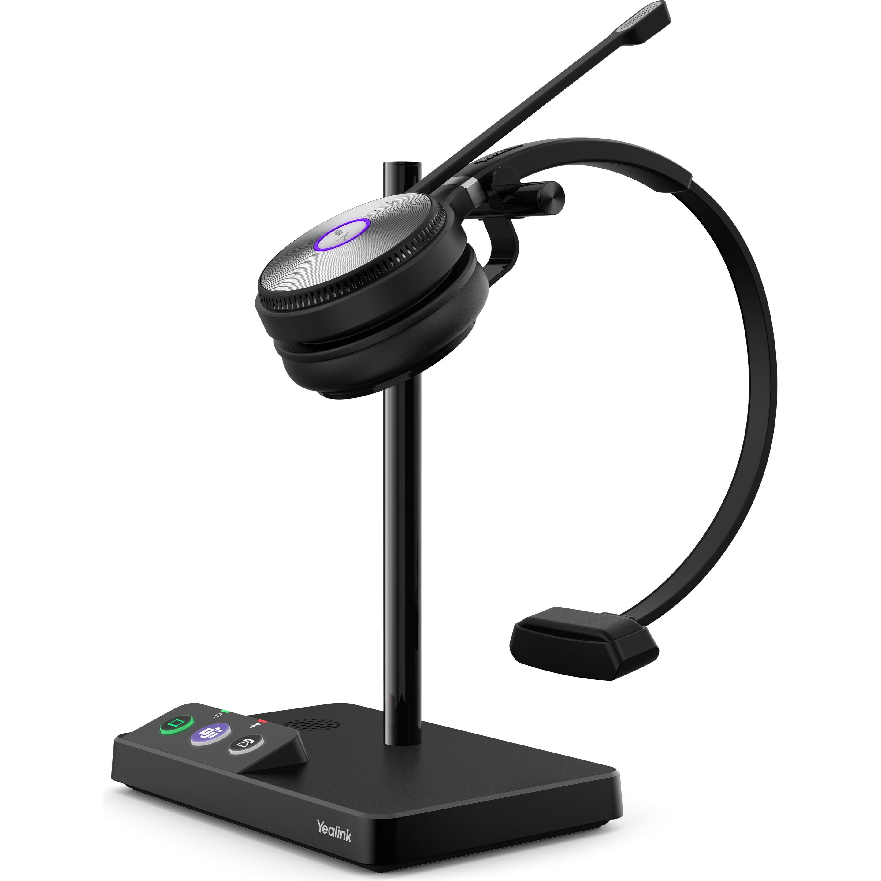 Yealink WH62 Mono UC (Kabellos, USB-A), Office Headset, Schwarz