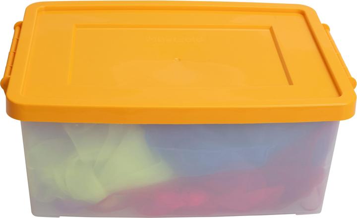 Actual product image Betzold Aufbewahrungsbox, 16 x 39,5 x 27,5 cm, weiss-transparent, bunt (39.50 cm, 11.60 l, 5x)