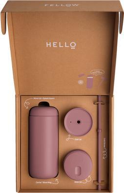 Actual product image Fellow Carter Move Mug 3 in 1 - Thermobecher + 3 Deckel - Puderrosa (0.47 l)