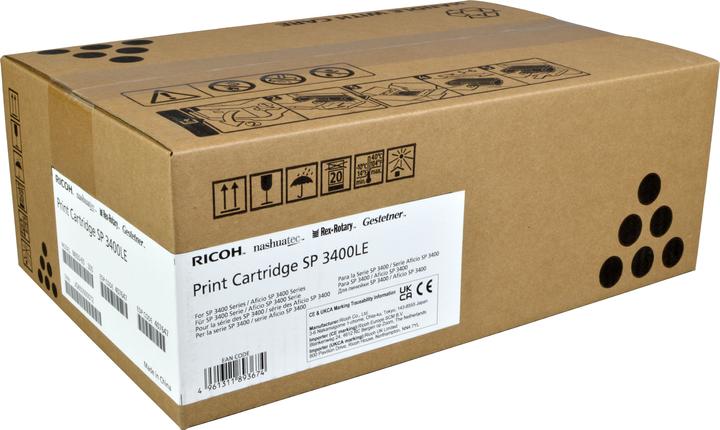 Actual product image RICOH 406523SP3400LC Toner Cartridge 2,500 pages ISO/IEC 19752 Black Aficio SP 3500 (FC)