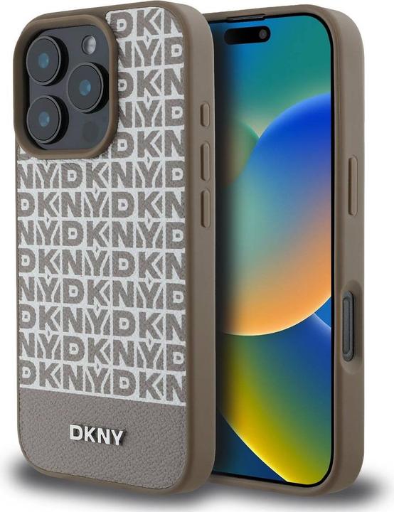 Produktbild DKNY Repeat Pattern Bottom Stripe Case (Apple iPhone 16 Pro Max)