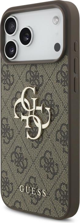 Produktbild Guess - Hardcase 4G Classic Logo with Pearl Strap (GUHCP17XP4GMGSW) - iPhone 17 Pro Max - Brown (Apple iPhone 17 Pro Max)