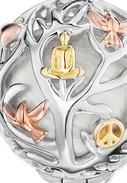 Produktbild Engelsrufer Lebensbaum Tricolor (Messing, 925er Silber platiniert)