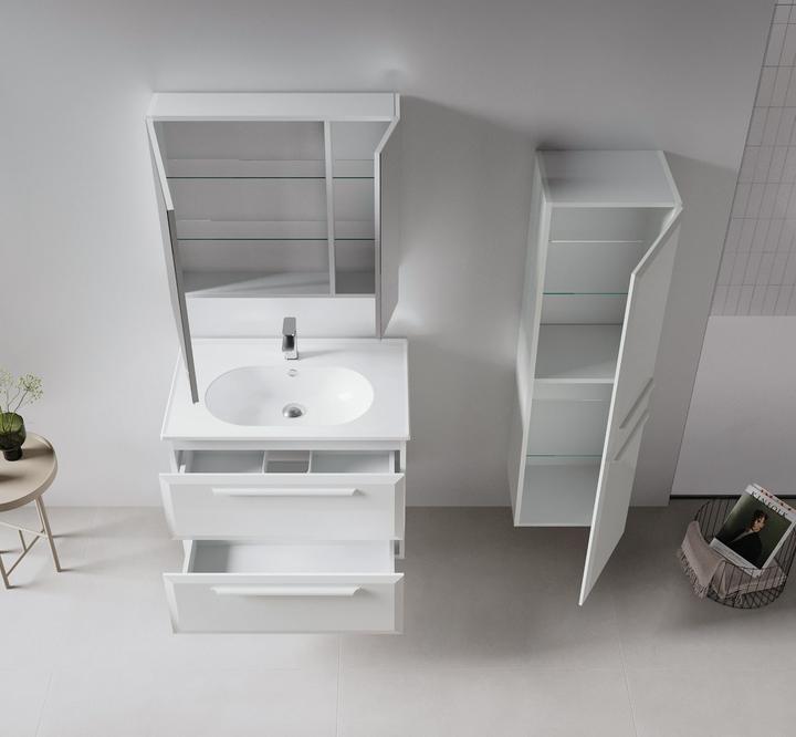 Produktbild Homitis Nuvola 80 v2 Bathroom Cabinet With Sink & Mirror Set (2 Pieces)