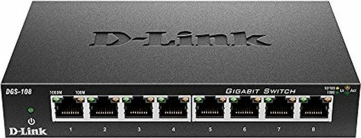 Actual product image D-Link Dgs-108 (8 ports)