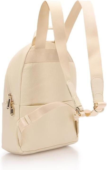 Actual product image Mandarina Duck Mellow Leather Women's Backpack with Adjustable Strains and Multiple Pockets