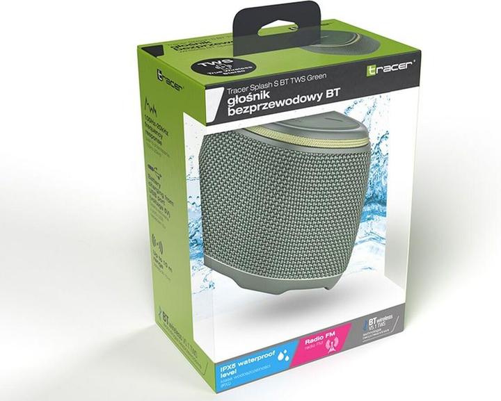 Immagine prodotto Tracer Tra Speaker Splash S BLUETOOTH Nero (6 h, Batteria ricaricabile)