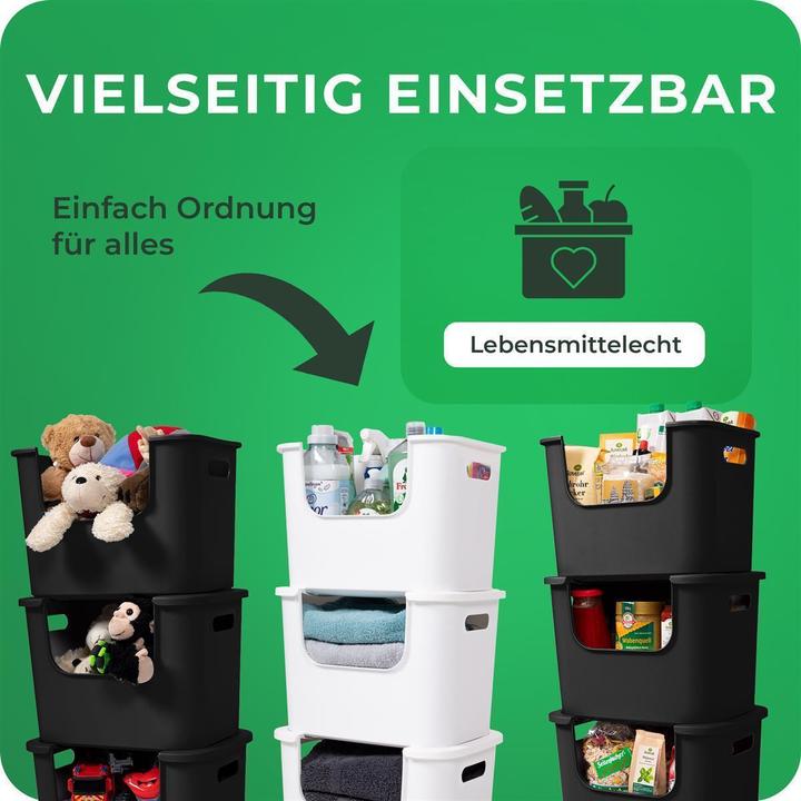 Produktbild Novaliv 2x Aufbewahrungsbox Bad Organizer Kleiderschrank Schubladen Ordnungssystem Weiss Wohnmobil Sc (25 cm, 2x)