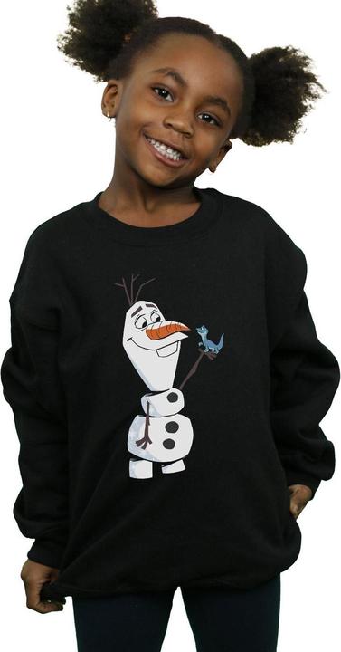 Actual product image Disney Girls Frozen 2 Olaf And Salamander Sweatshirt (116)